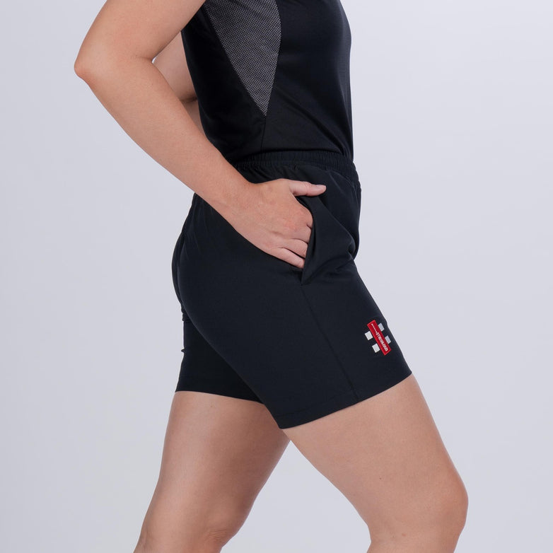 CCGC22Clothing Shorts Velocity Ladies Black 2 Right Side