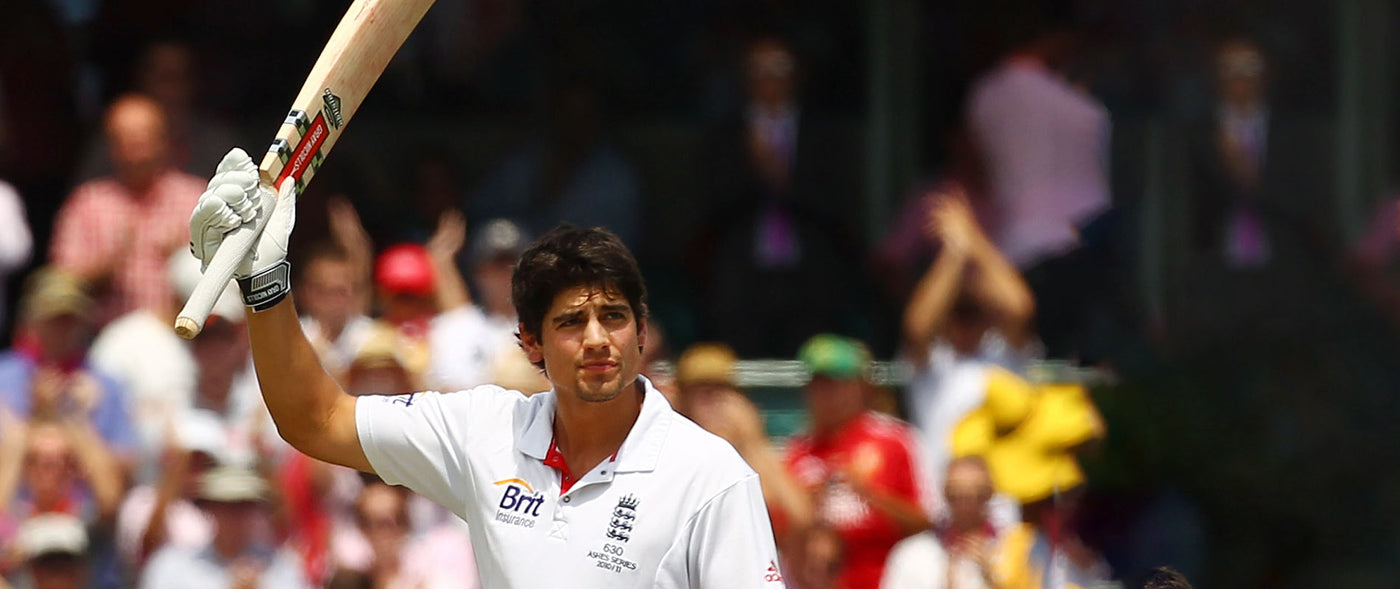 Alastair Cook and his Gray-Nicolls Bats