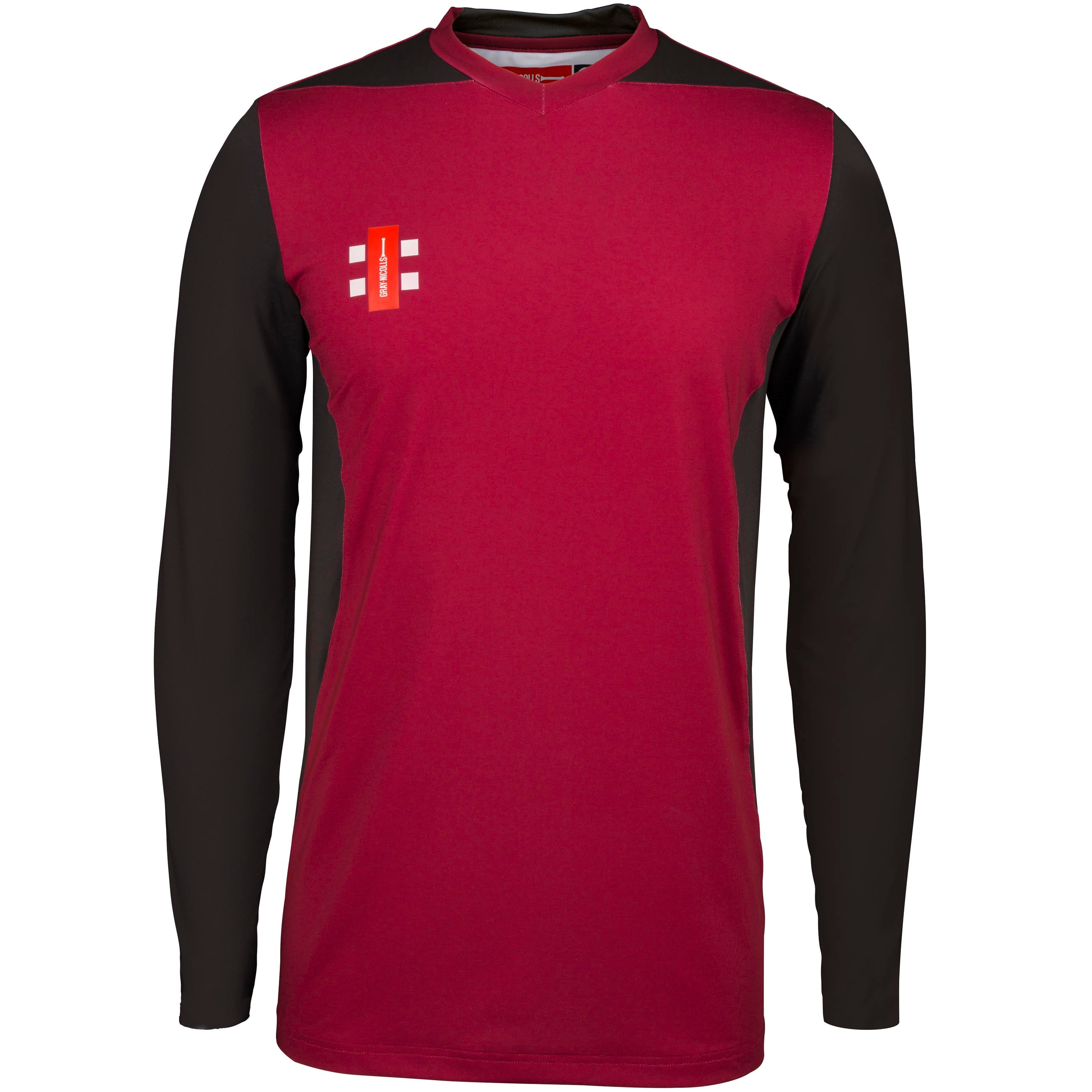 2600 CCFD19 5030805 Shirt T20 Long Sleeve Maroon & Black, Front