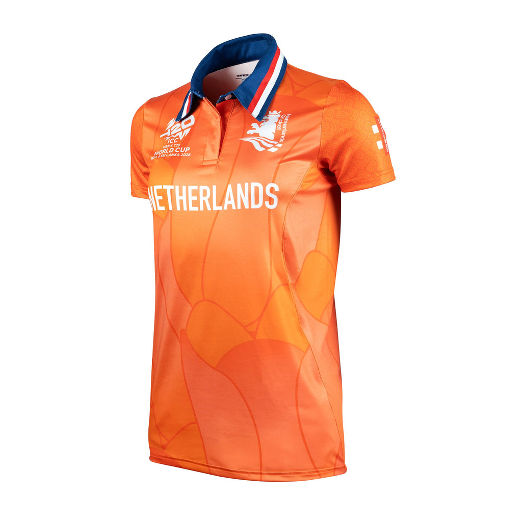 Netherlands Men's T20 World Cup '26 Short Sleeve Match Shirt - Womens