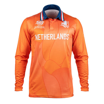 Netherlands Men's T20 World Cup '26 Long Sleeve Match Shirt - Mens