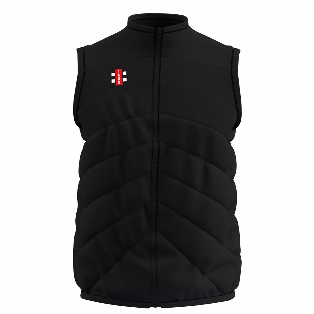 CCDJ26Clothing Gray Nicolls GTS Bodywarmer Black Front