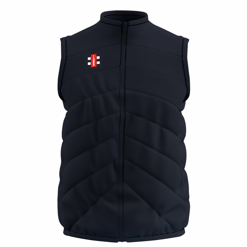 CCDJ26Clothing Gray Nicolls GTS Bodywarmer Dark Navy Front