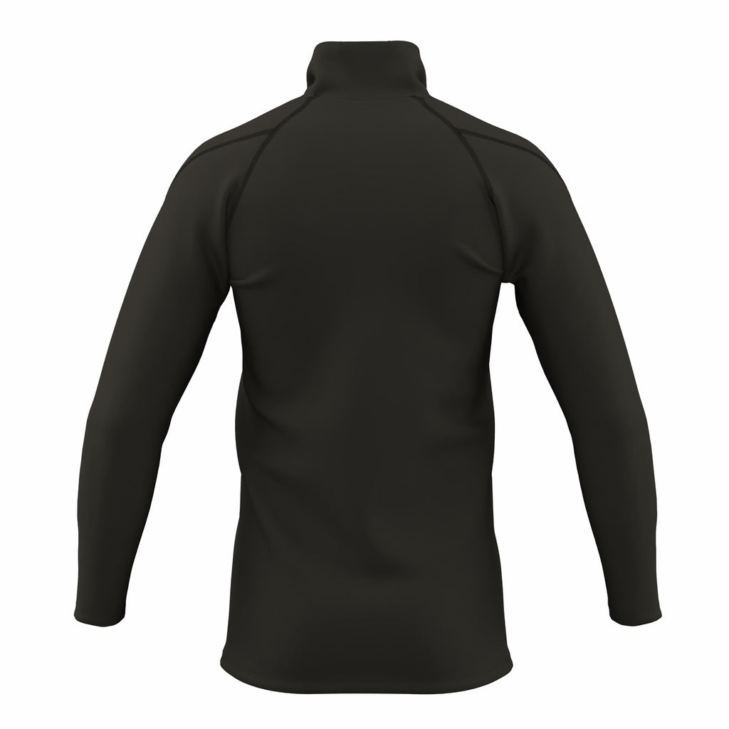CCEG26Clothing Cricket GTS Quarter Zip Fleece Men's Black Back