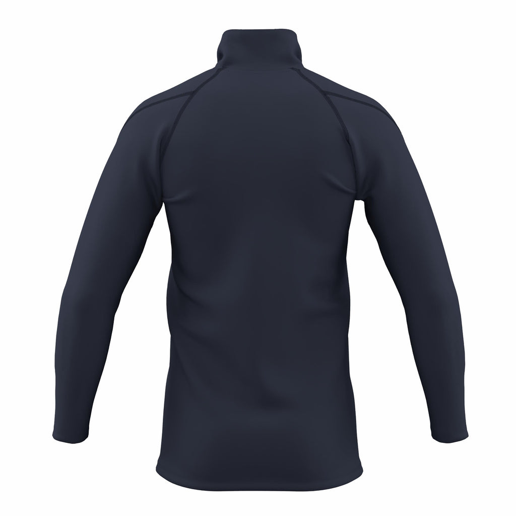 CCEG26Clothing Cricket GTS Quarter Zip Fleece Men's Dark Navy Back