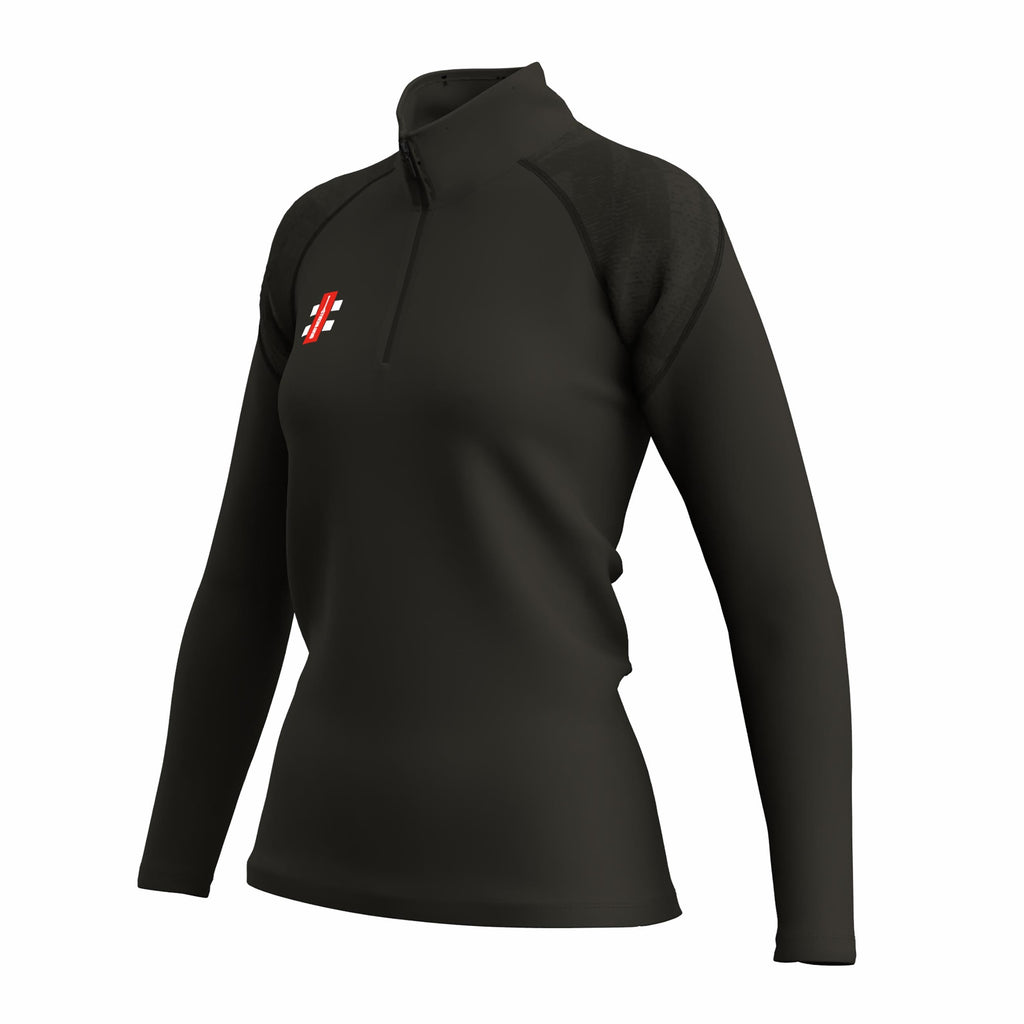 CCEI26Clothing Cricket GTS Quarter Zip Fleece Women's Black 0 Three Quarter