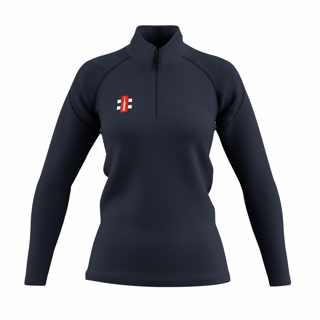 CCEI26Clothing Cricket GTS Quarter Zip Fleece Women's Dark Navy Front