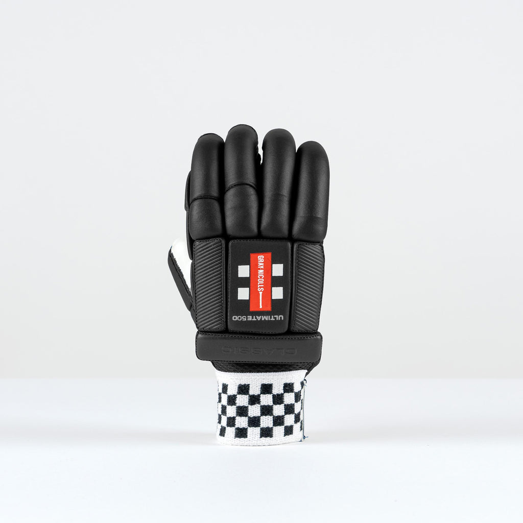 CGCG26Batting Gloves Classic Ultimate 500 Black Glove, Bottom Hand Back