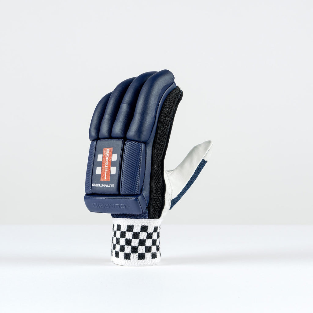 CGCG26Batting Gloves Classic Ultimate 500 NAVY Glove, Top Hand Back Angle