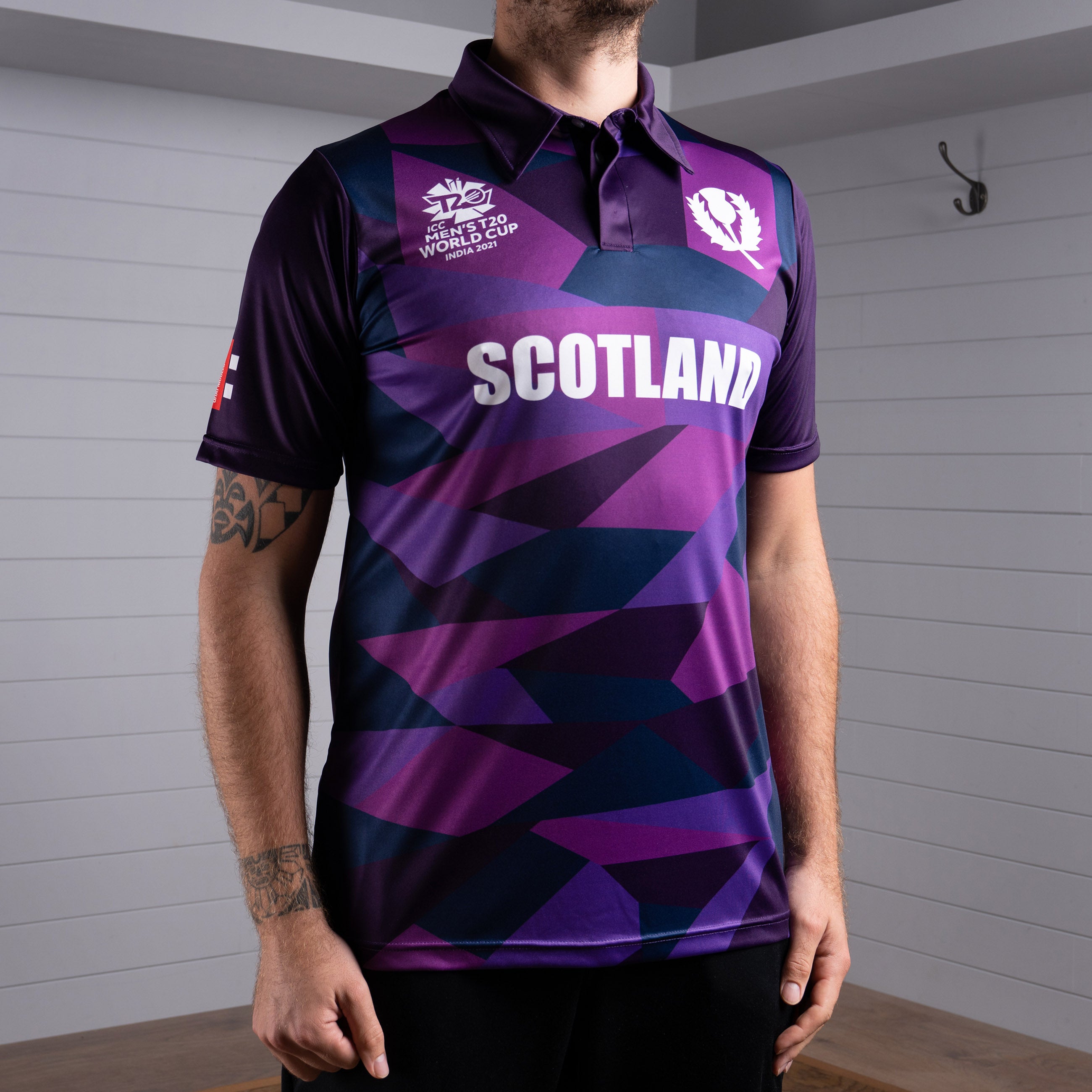 Cricket Scotland T20 World Cup Short Sleeve Shirt - Men's