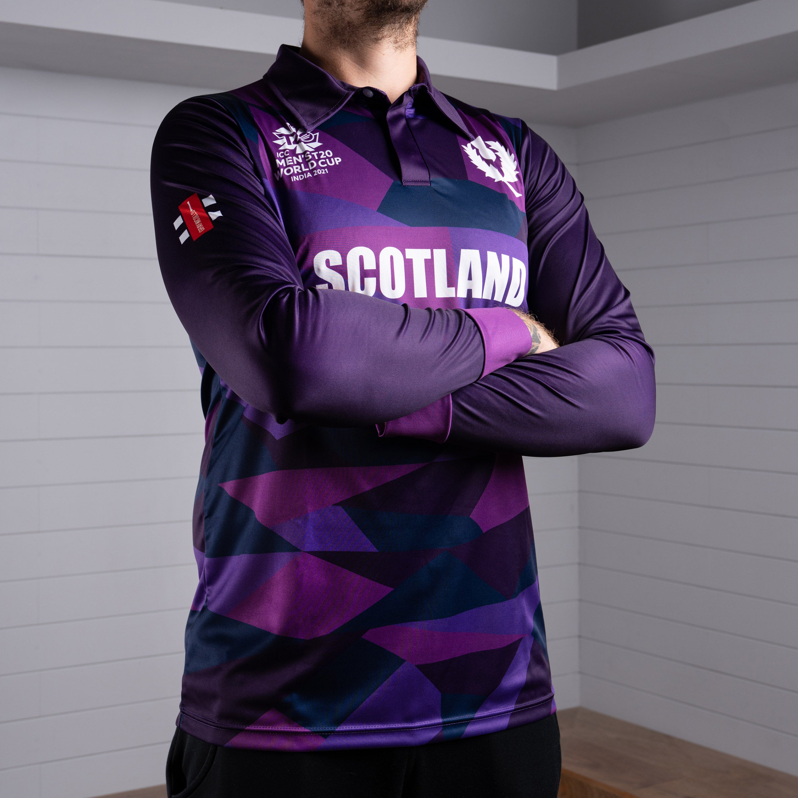 Cricket Scotland T20 World Cup Long Sleeve Shirt - Men's